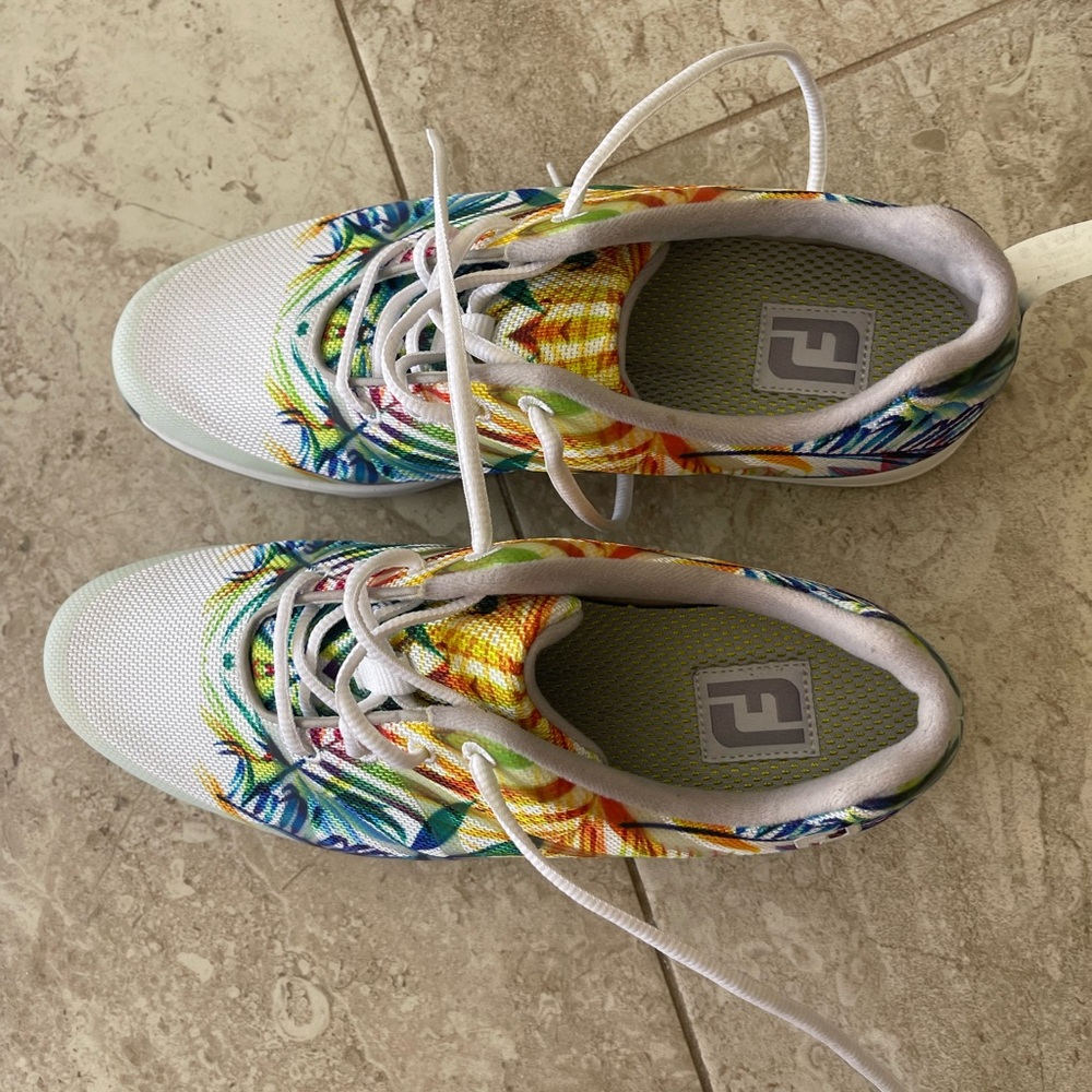 New Tropical ladies golf  Sneakers with Artistic Design